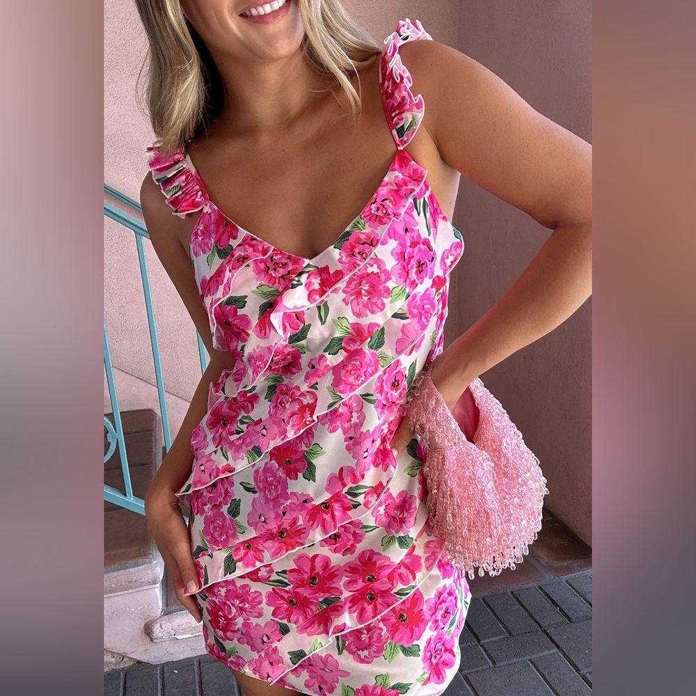 Show Me Your MuMu Rosa Ruffle Mini Dress - Picture 8 of 15